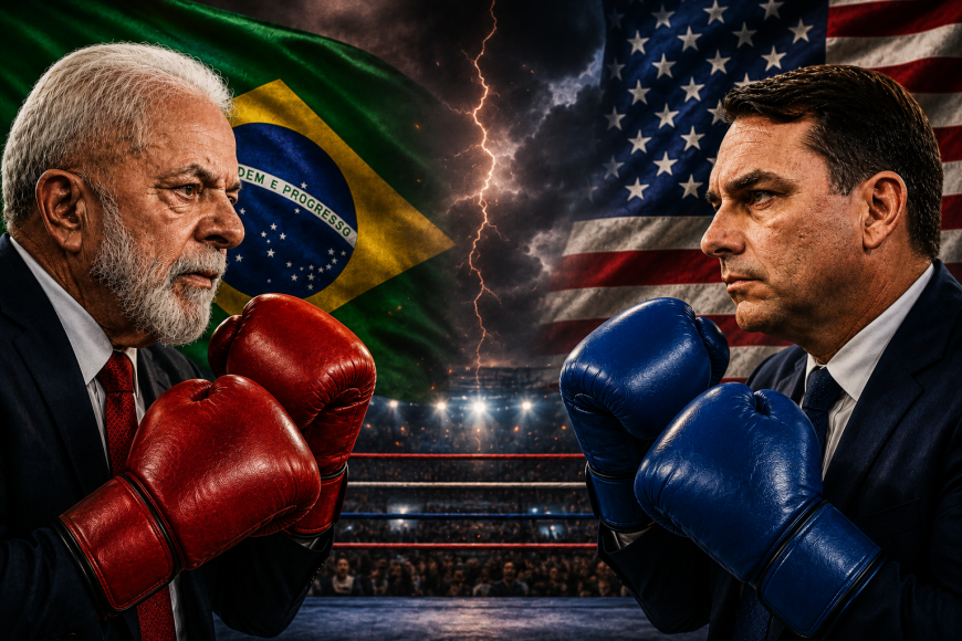 ESTADOS UNIDOS X BRASIL: O NOVO TARIFAÇO VIROU ARMA NA DISPUTA ENTRE LULA E FLÁVIO BOLSONARO