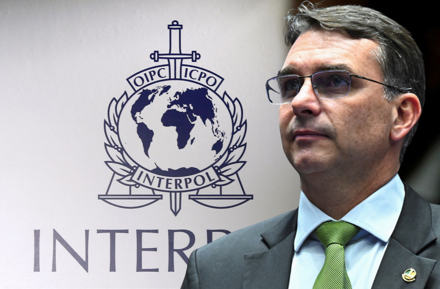 PF avalia pedir inclusão de Flávio Bolsonaro na lista da Interpol para rastrear bens no exterior